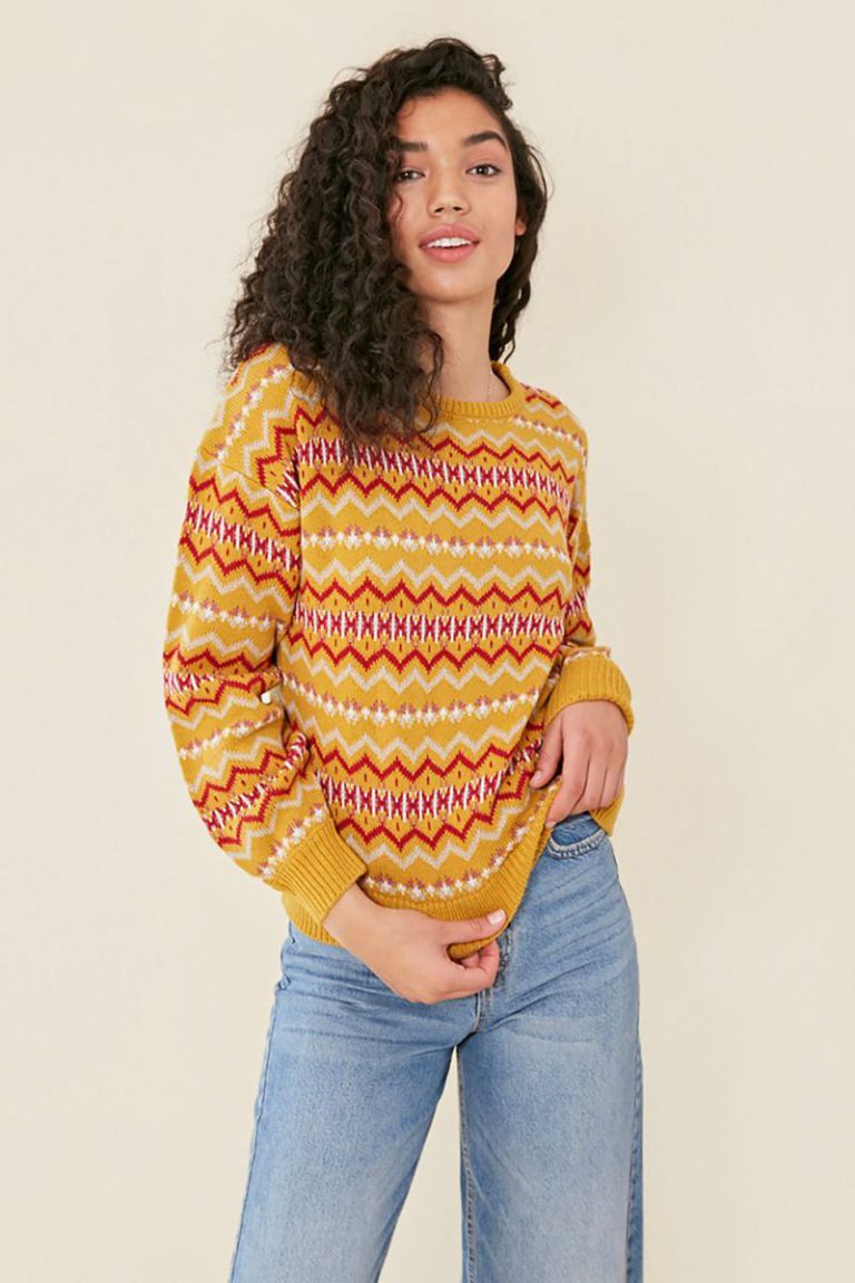Fairisle Crew Neck Long Sleeve Knit Jumper Christmas jumper from Debenhams