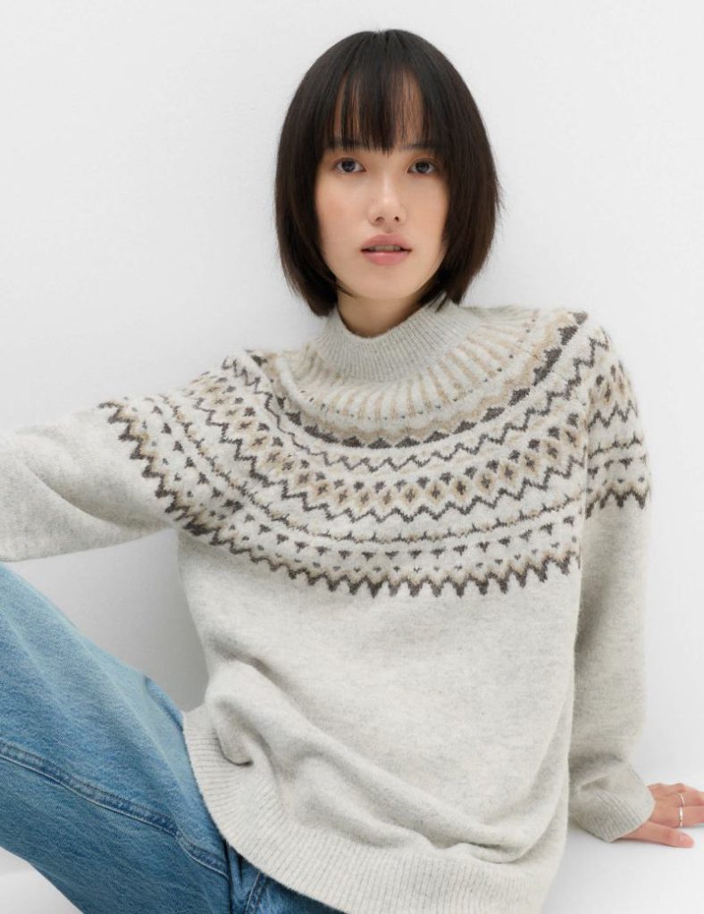Fairisle Funnel Neck Christmas Jumper from Marks & Spencer