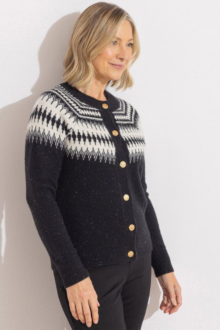 Fairisle Knit Button Up Cardigan Christmas jumper from Debenhams
