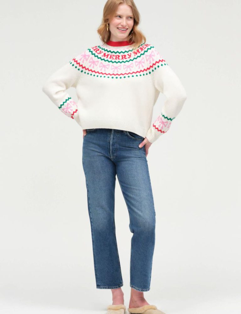 Fairisle Wool Cashmere Crew Neck Jumper Christmas jumper from Marks & Spencer