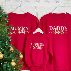 Family Claus Personalised Family Christmas Jumpers from Not On The High Street