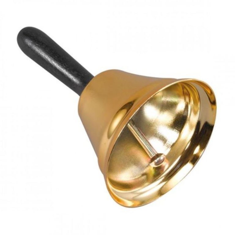 Father Christmas Santa Claus Bell Fancy Dress Costume Accessory Party Fun, Gold/Black from Debenhams