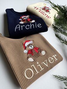 Festive Bear Christmas Family Matching Loungewear Pyjamas Personalized Clothing Christmas Gift from Not On The High Street