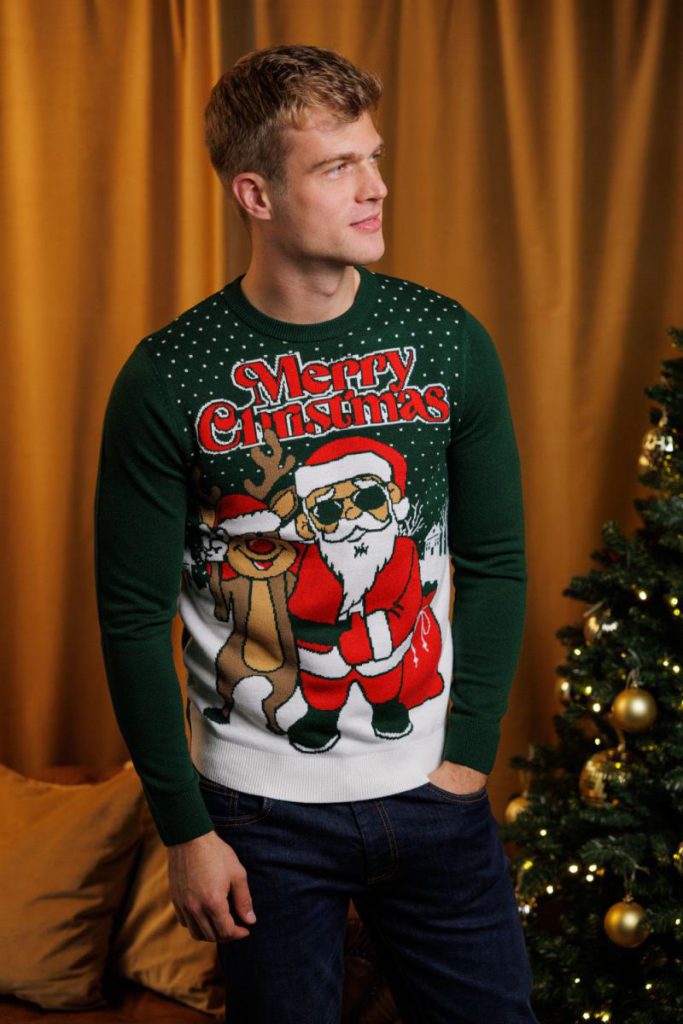 Festive Jacquard Crew Neck Jumper from Debenhams