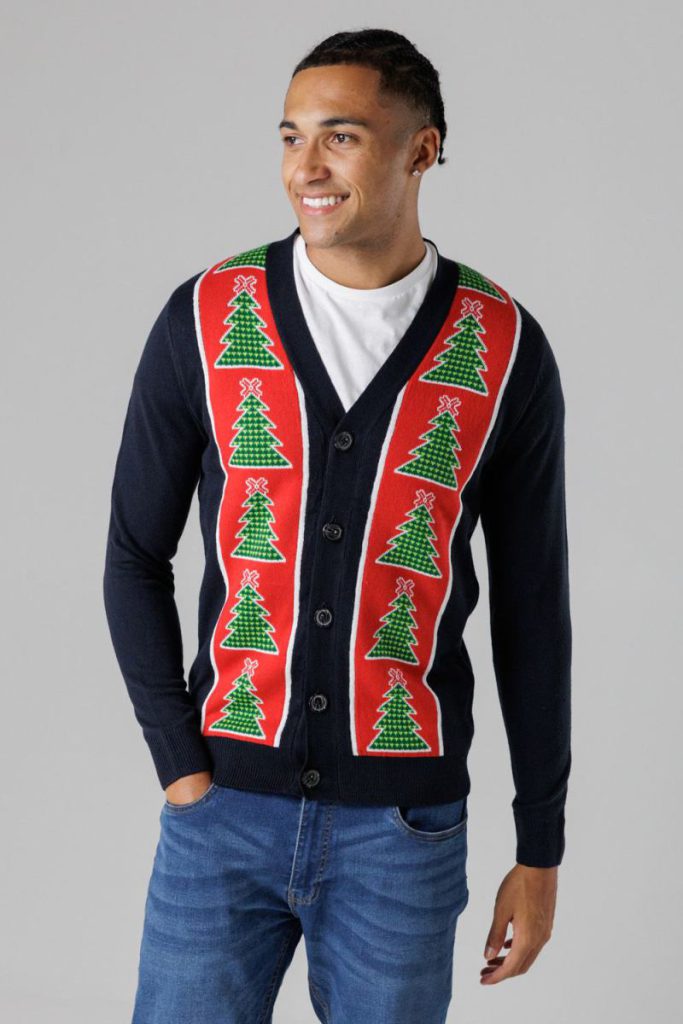 Festive Jacquard V-Neck Cardigan from Debenhams