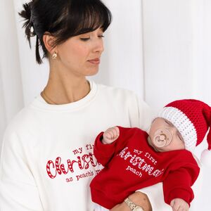First Christmas As Mummy Embroidered Personalised Sweatshirt Jumper from Not On The High Street