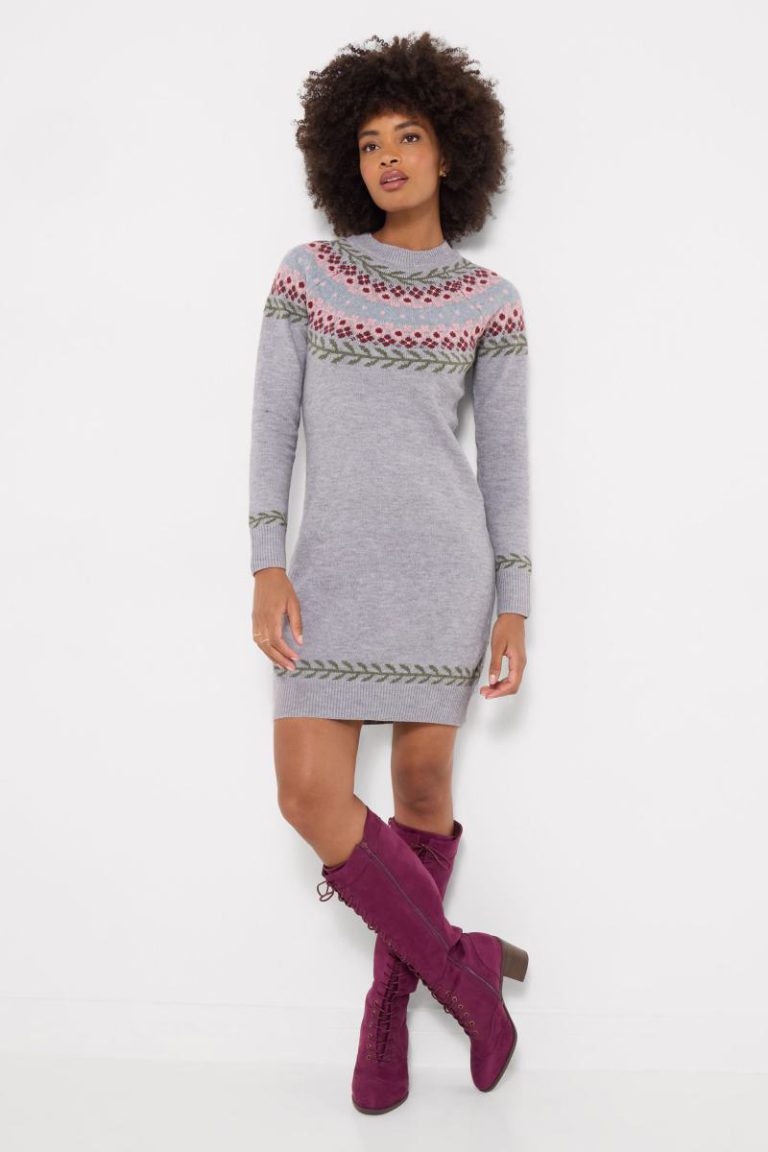 Floral Fairisle Knitted Dress Christmas jumper from Debenhams