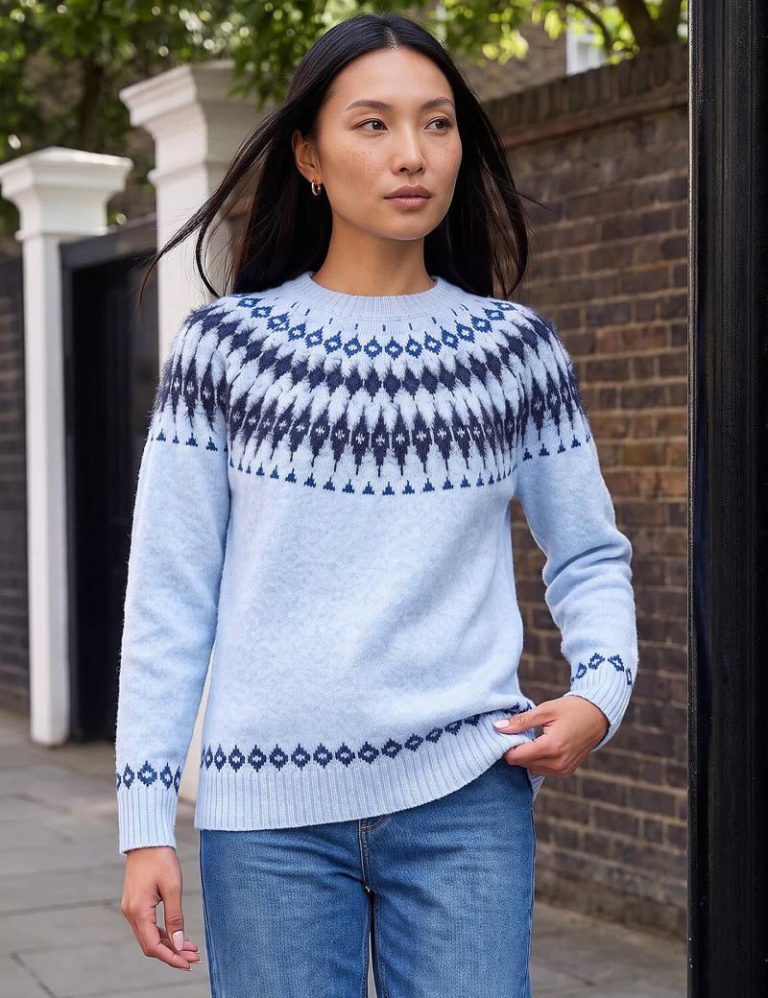 Fluffy Fair Isle Jumper Christmas jumper from Marks & Spencer