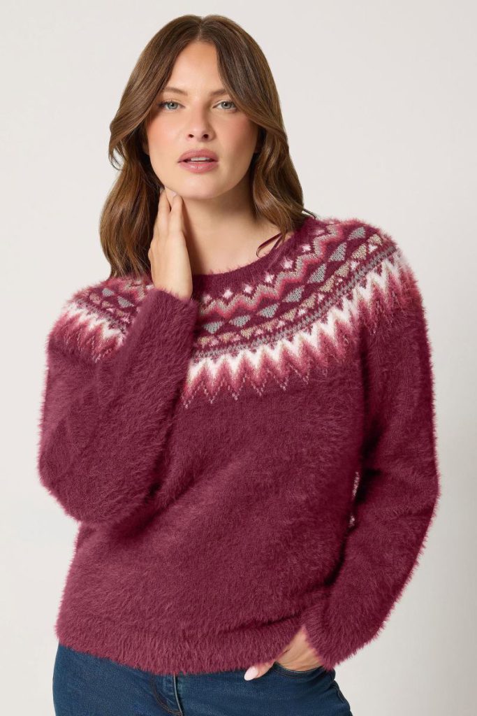 Fluffy Fair Isle Jumper Christmas jumper from Debenhams