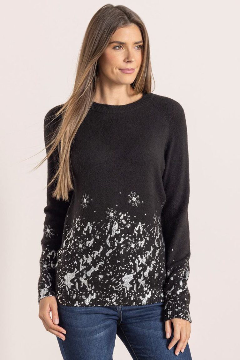 Foil Printed Christmas Jumper from Debenhams