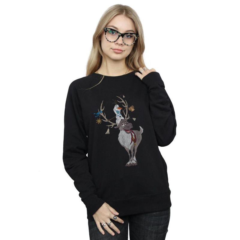 Frozen Sven And Olaf Christmas Ornaments Sweatshirt from Debenhams