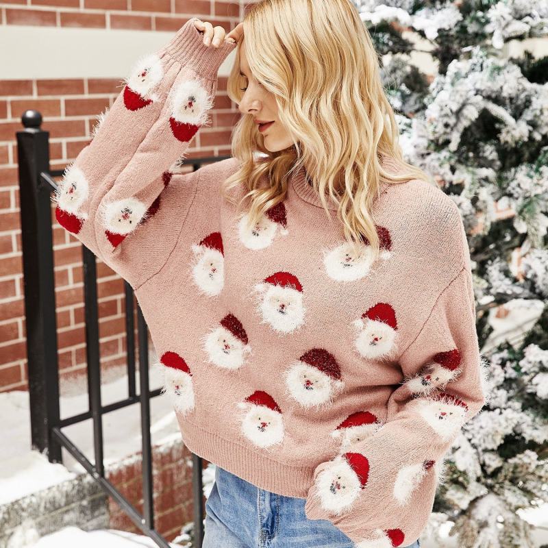 Fun Christmas Santa Pink Jumper Christmas Jumpers from Debenhams