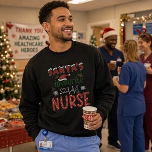 Funny Nurse Christmas Jumper, Santa's Favourite Design from Not On The High Street