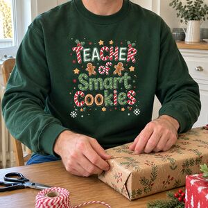 Funny Teacher Christmas Jumper, Smart Cookies Slogan from Not On The High Street