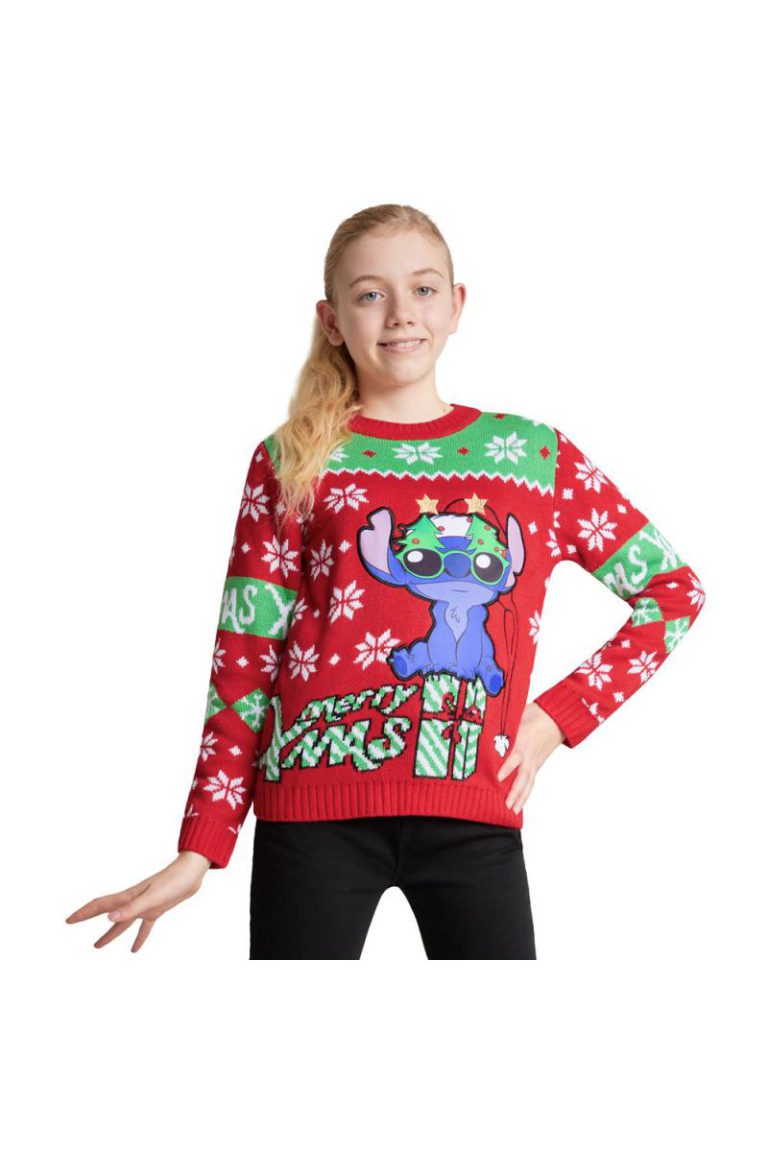 Girls Stitch Christmas Jumper from Debenhams