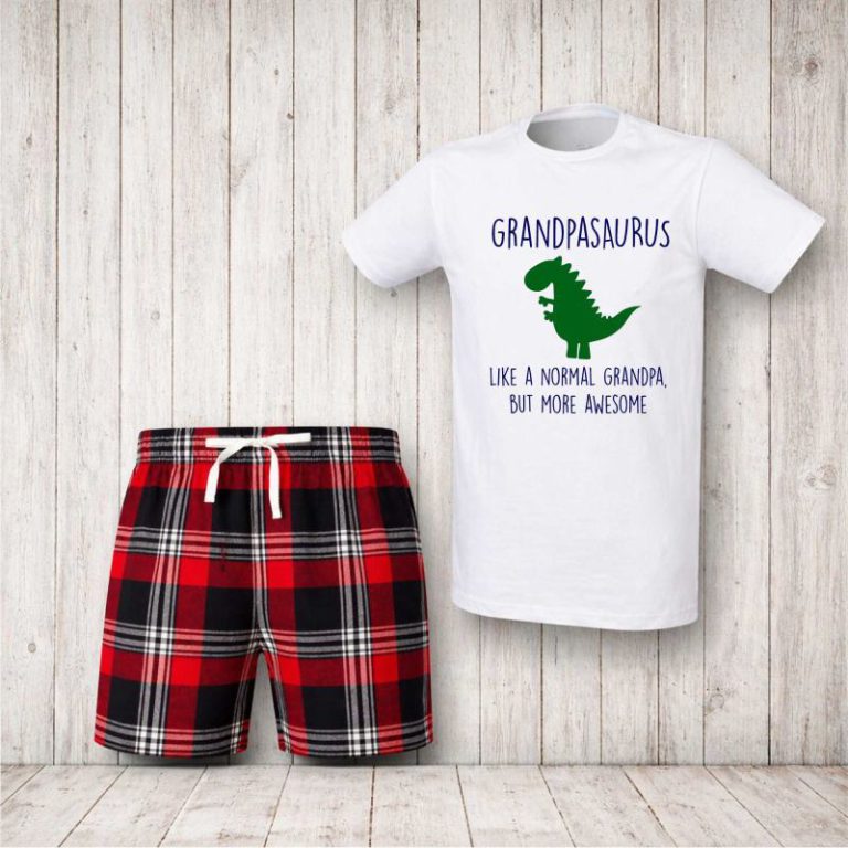 Grandpa Dinosaur Christmas Pyjama Set from Debenhams
