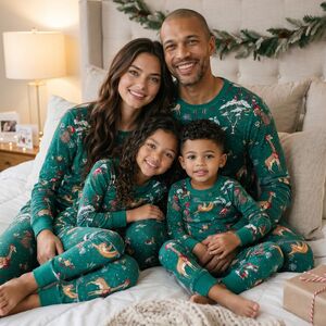 Green Jungle Family Matching Christmas Pyjamas from Not On The High Street