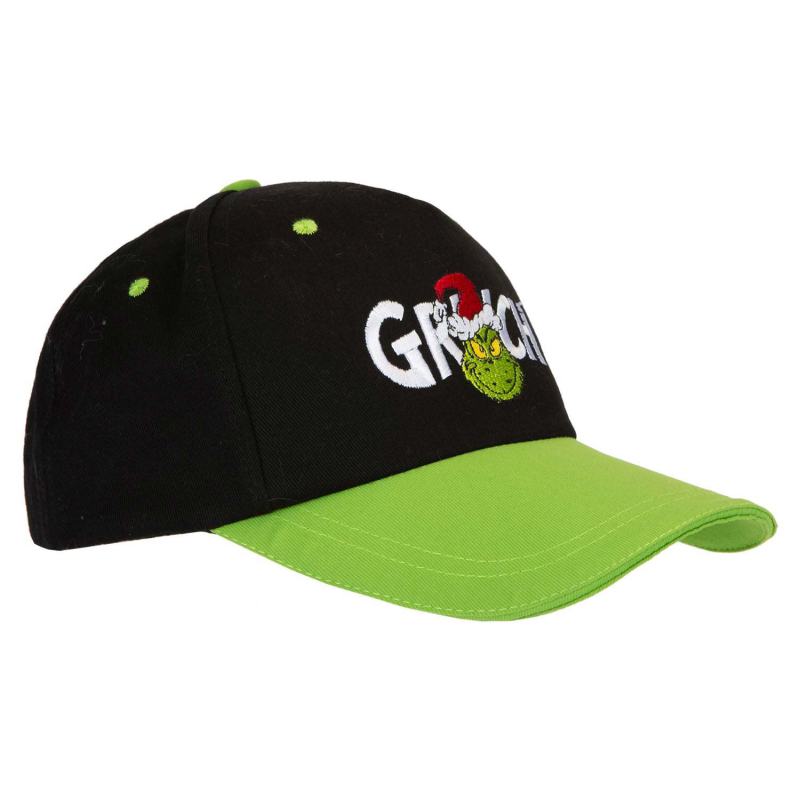 Grinch Christmas Baseball Hat Gift One Size Hook & Loop Fit Black X 1 from Debenhams
