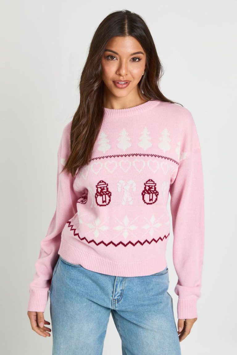 Heart Snowman Fairisle Christmas Jumper from Debenhams