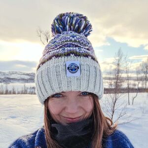 Heather Fairisle Knit Reflective Superbobble Hat Christmas jumper from Not On The High Street