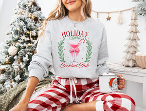 Holiday Spirit Cocktail Club Christmas Sweatshirt from Not On The High Street