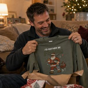I’d Rather Be Fishing Christmas Sweatshirt from Not On The High Street