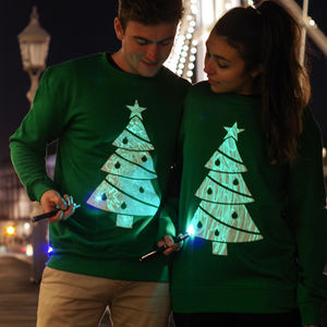 Interactive Glow Christmas Tree Jumper from Not On The High Street