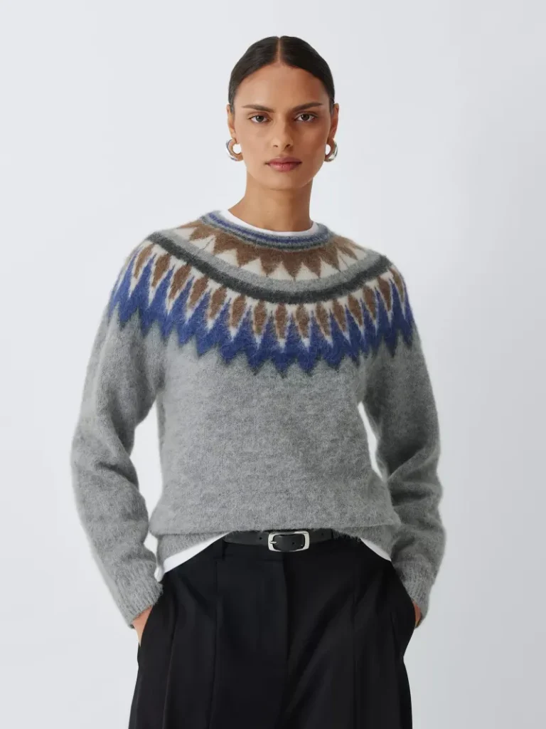 John Lewis Fair Isle Crew Neck Jumper, Fair Isle Christmas jumper from John Lewis