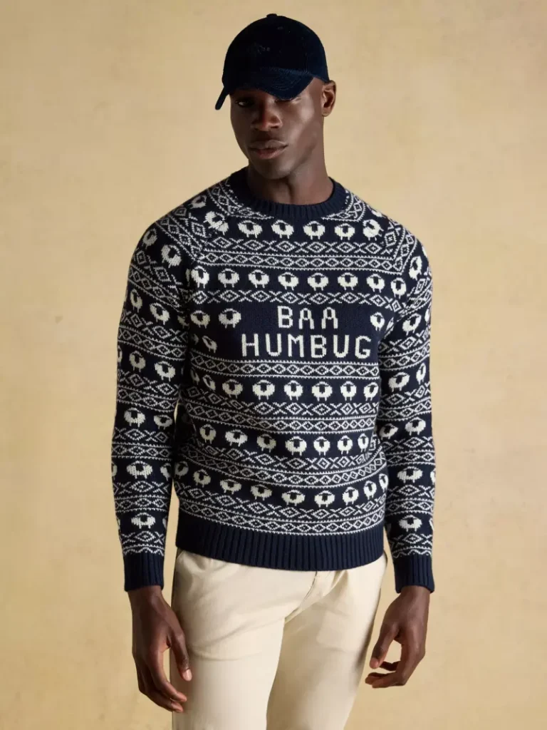 Joules Crew Neck Christmas Jumper from John Lewis