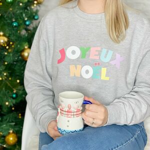 Joyeux Noel Multicoloured Sweatshirt Christmas jumper from Not On The High Street