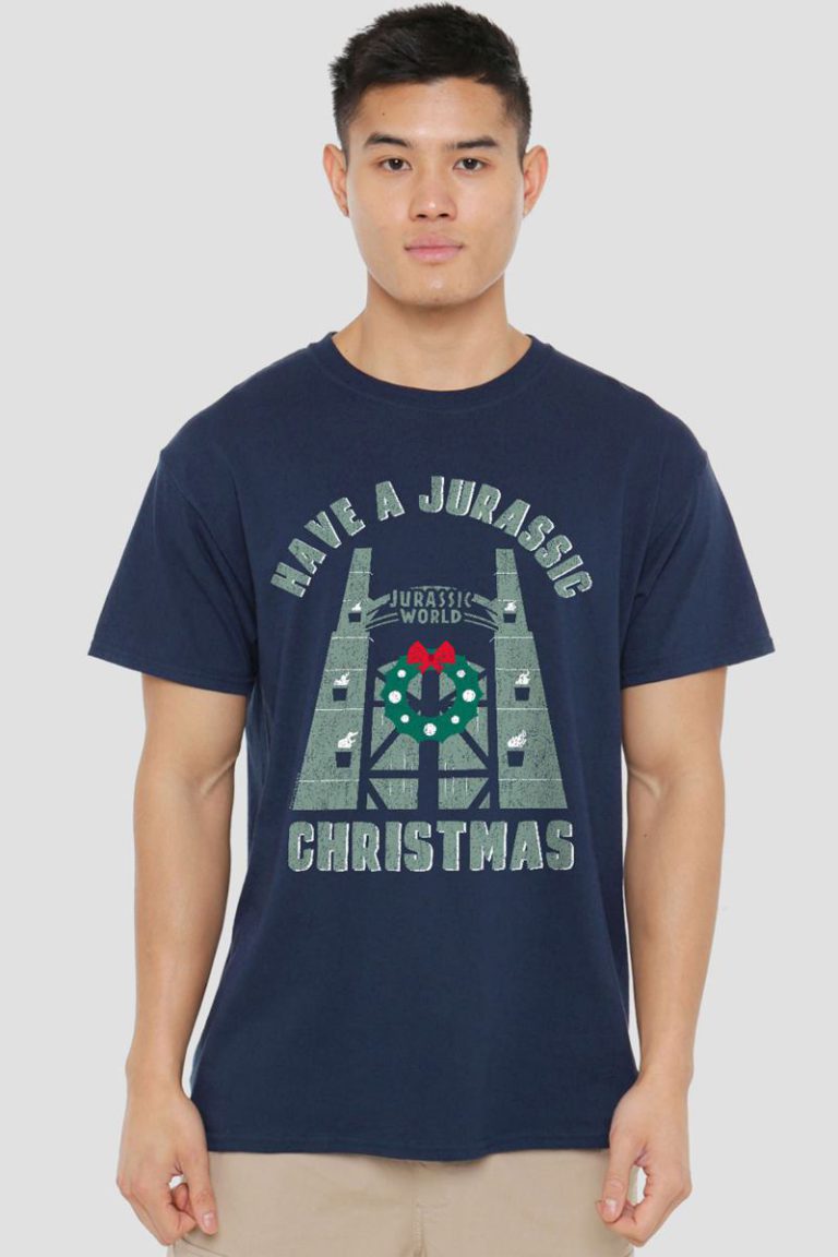 Jurassic World Jurassic Christmas T Shirt, Navy from Debenhams