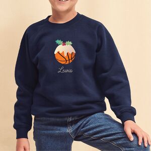 Kids Basketball Christmas Pudding Jumper from Not On The High Street