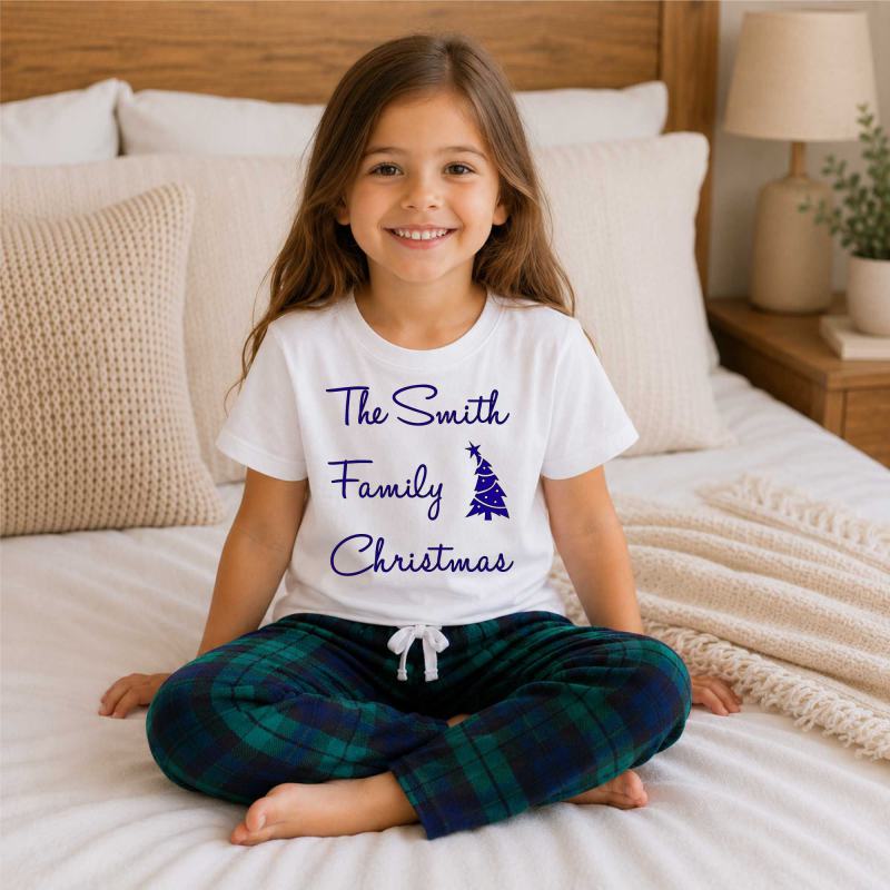 Kids Personalised Family Christmas Pyjamas from Debenhams