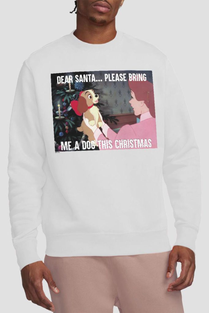 Lady And The Tramp Dog For Christmas Sweatshirt White from Debenhams