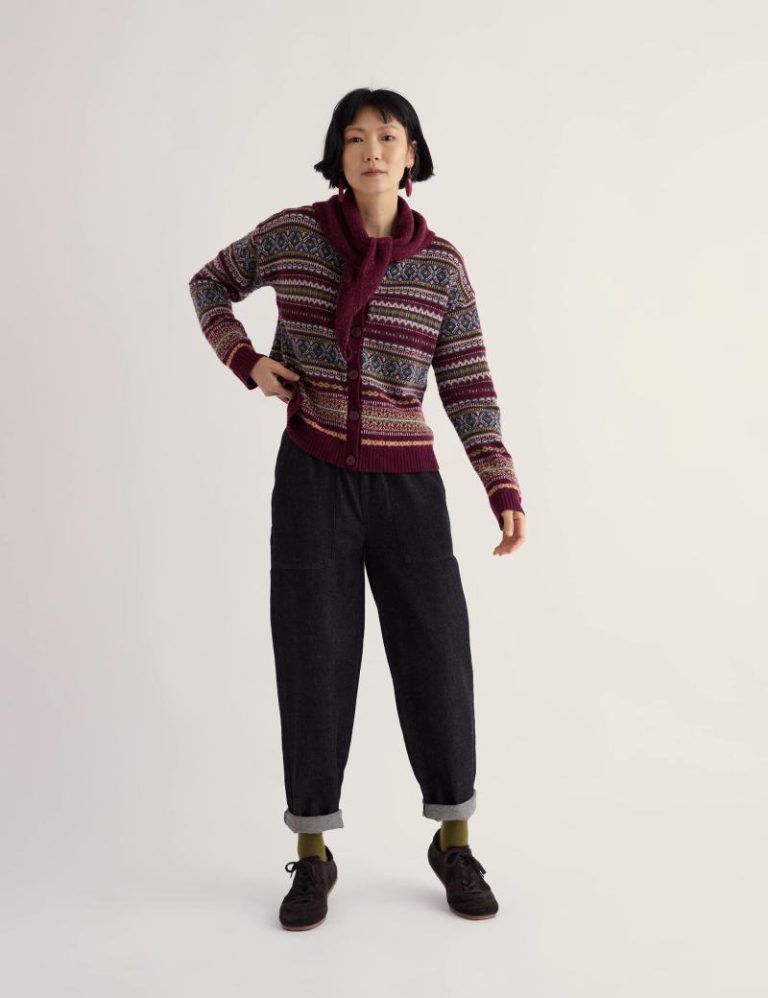 Lambswool Rich Fair Isle Cardigan Christmas jumper from Marks & Spencer