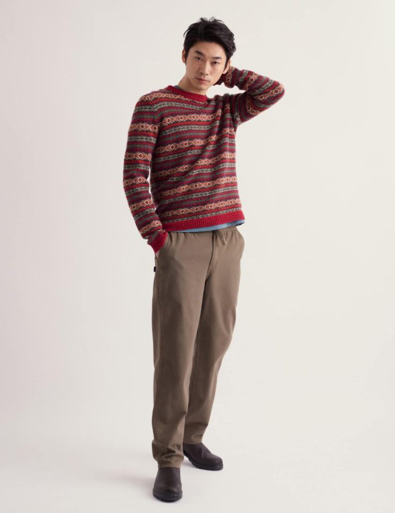 Lambswool Rich Fair Isle Crew Neck Jumper Christmas jumper from Marks & Spencer