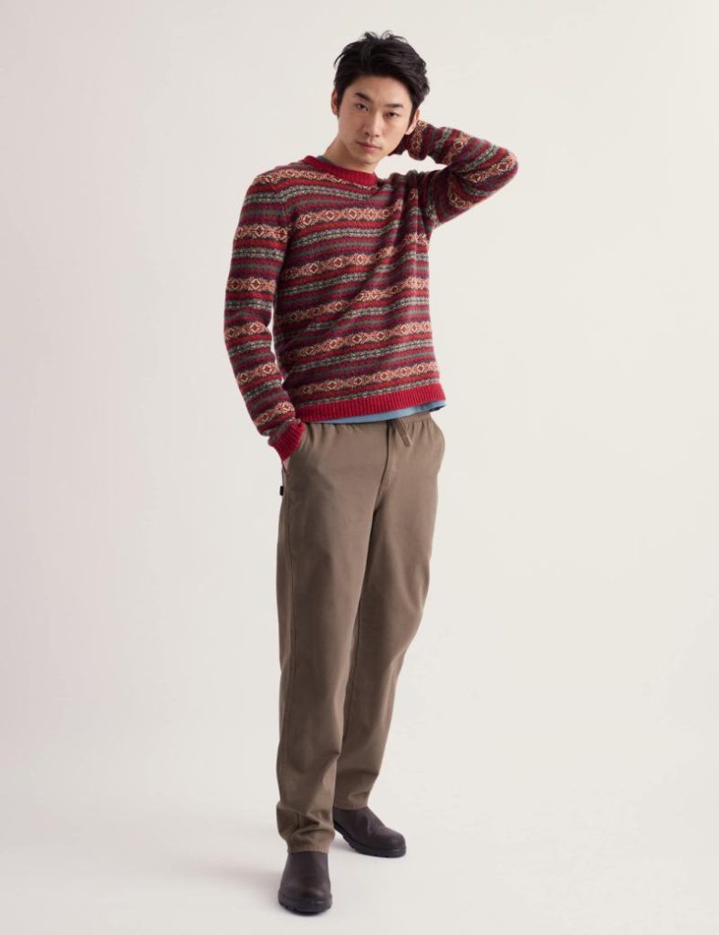 Lambswool Rich Fair Isle Crew Neck Jumper Christmas jumper from Marks & Spencer