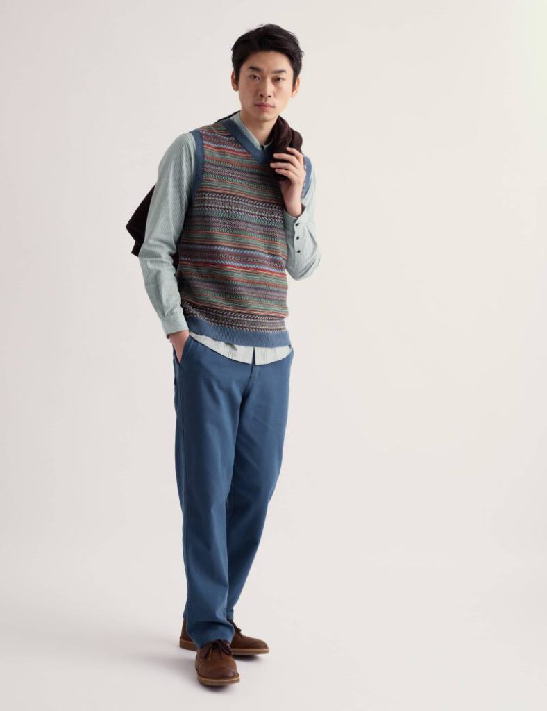 Lambswool Rich Fair Isle V-Neck Knitted Vest Christmas jumper from Marks & Spencer