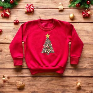 Liberty Of London Children's Christmas Tree Red Jumper from Not On The High Street