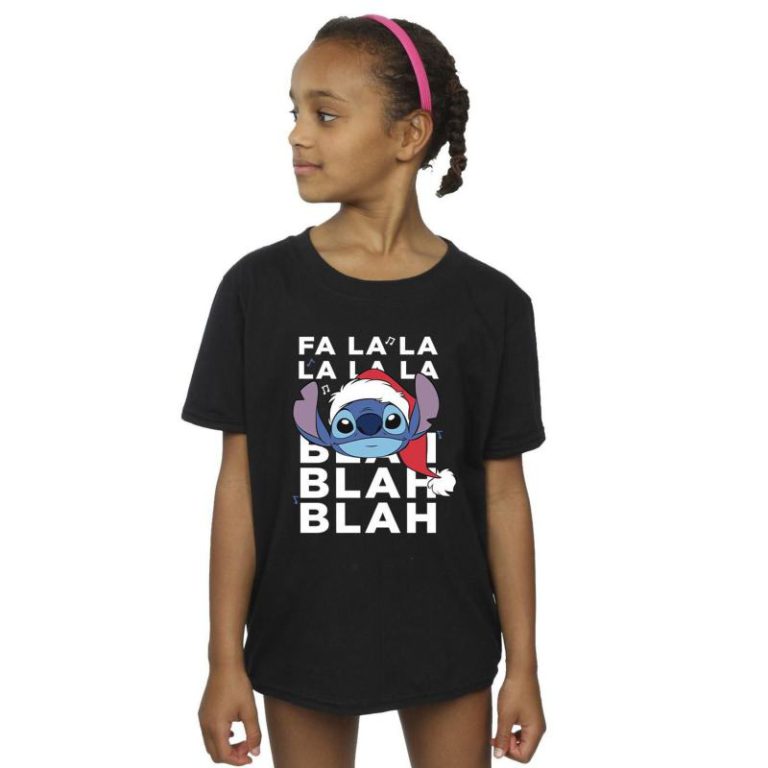 Lilo And Stitch Christmas Blah Blah Blah Cotton T-Shirt from Debenhams