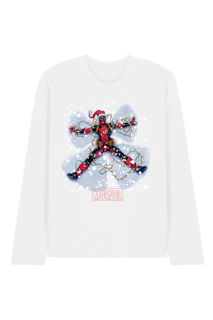 Marvel Christmas Snow Angel Long Sleeve T-Shirt, White from Debenhams