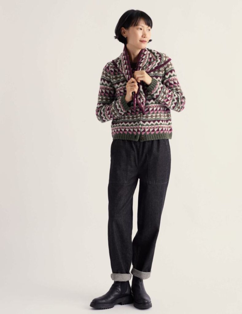 Merino Wool Rich Fair Isle Cardigan Christmas jumper from Marks & Spencer