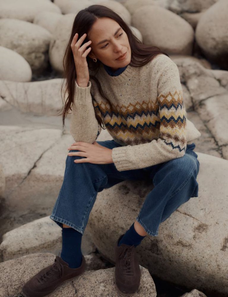 Merino Wool Rich Fair Isle Jumper Christmas jumper from Marks & Spencer