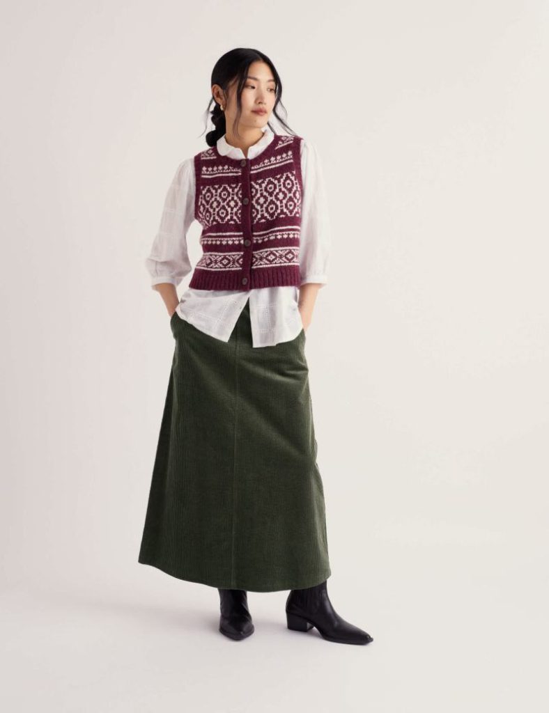 Merino Wool Rich Fair Isle Knitted Vest Christmas jumper from Marks & Spencer