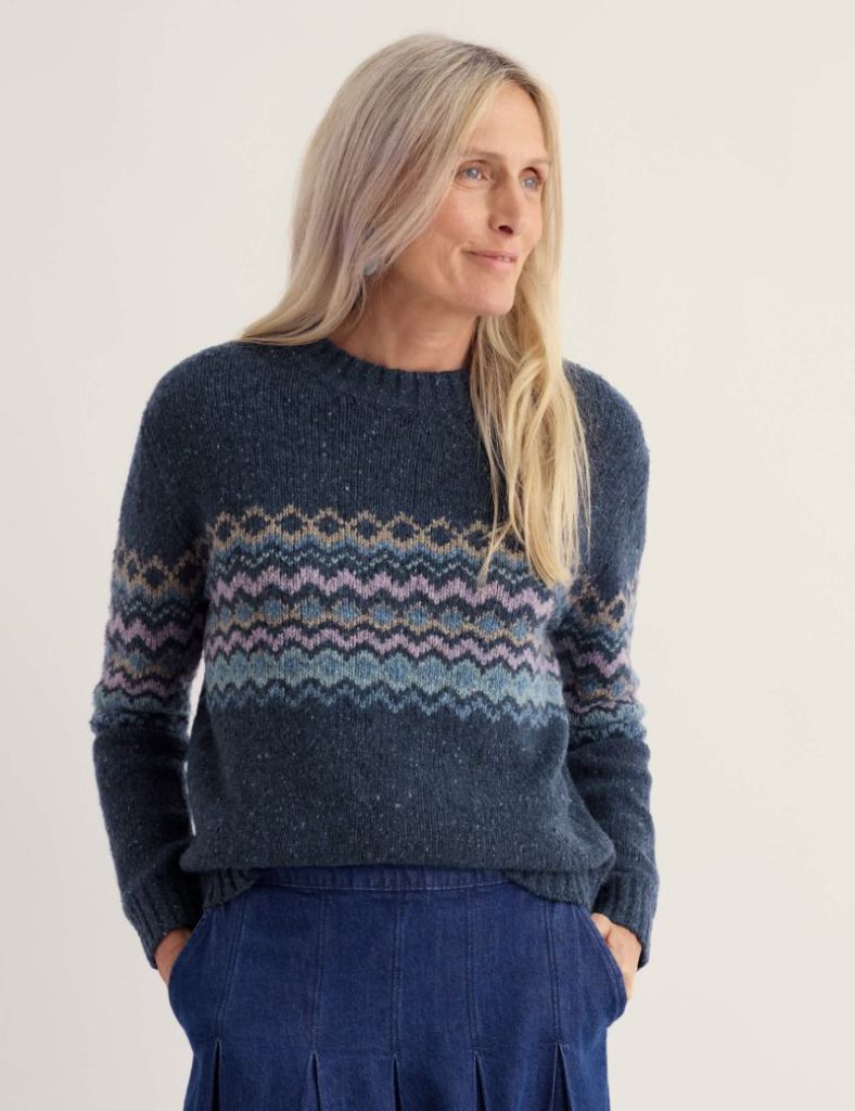 Merino Wool Rich Fairisle Crew Neck Relaxed Jumper Christmas jumper from Marks & Spencer