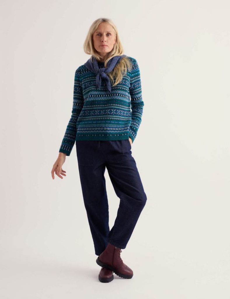 Merino Wool Rich Fairisle Round Neck Jumper Christmas jumper from Marks & Spencer