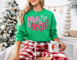 Merry And Bright Festive Christmas Jumper For Women from Not On The High Street