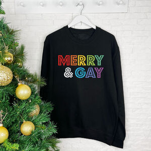 Merry And Gay Lgbt+ Christmas Jumper from Not On The High Street