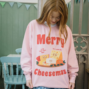 Merry Cheesemas Women's Christmas Jumper from Not On The High Street