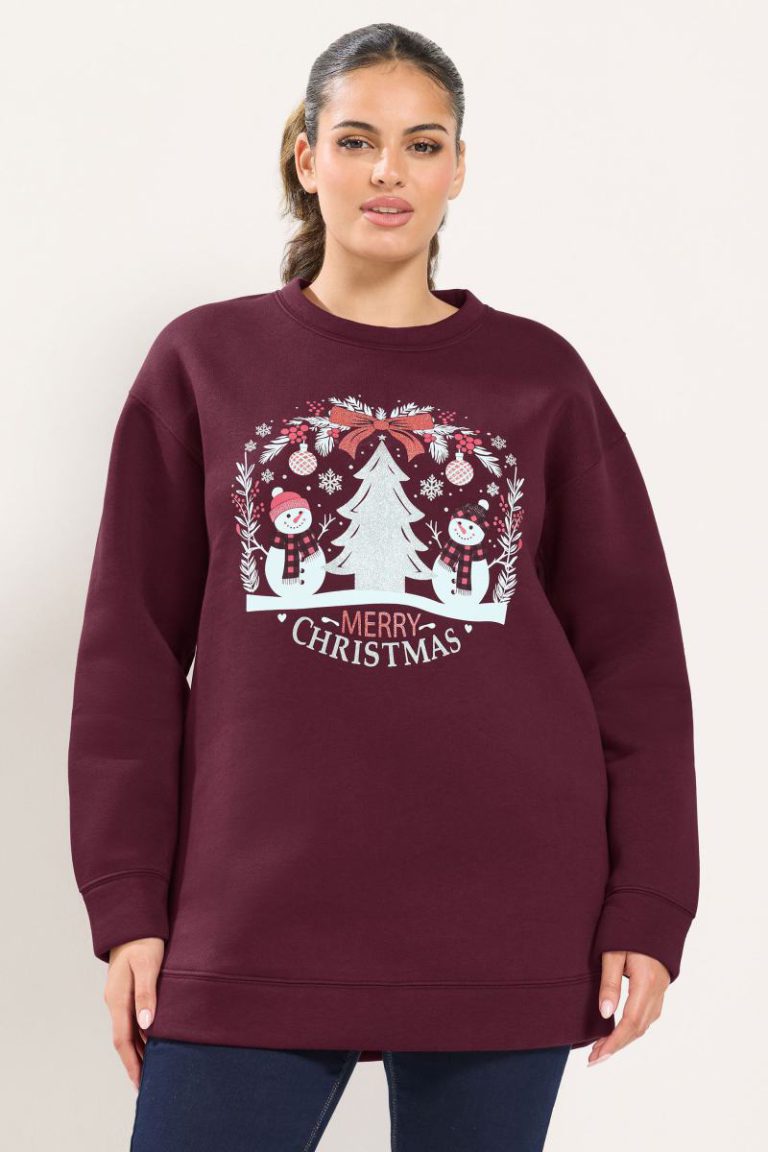 'Merry Christmas' Snowman Novelty Sweatshirt from Debenhams